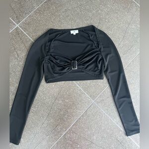 LPA black crop top size small